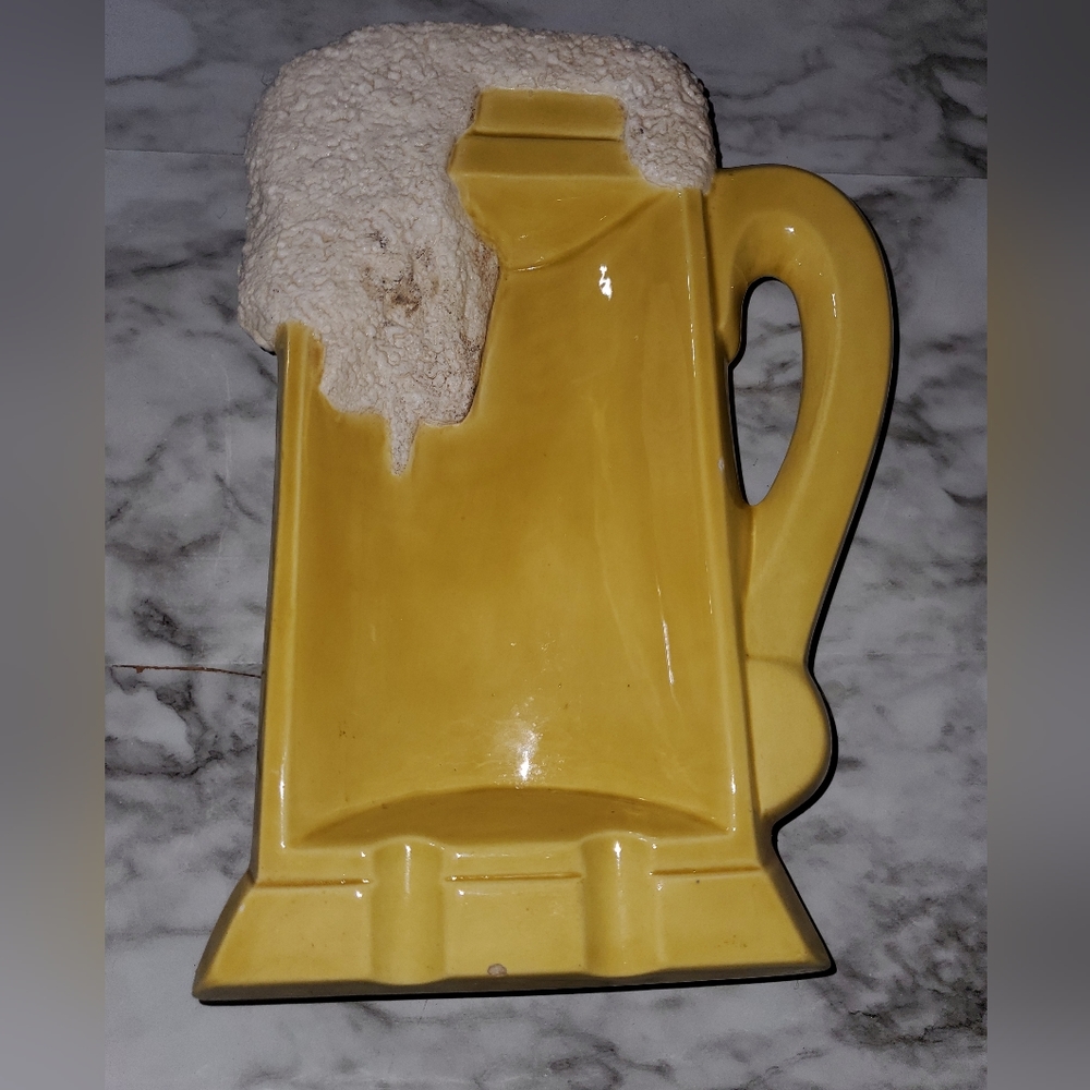 Ashtray 1972 large  beer shaped
